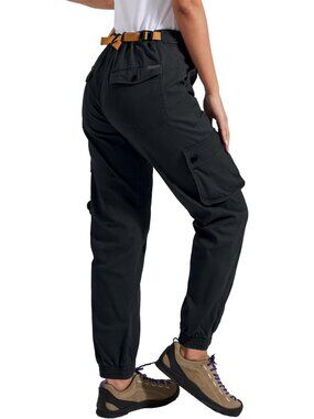 Women's High-Rise Stretchy Cargo Pants with Pockets for Hiking & Climbing